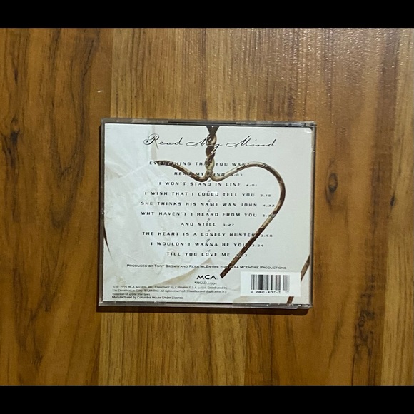 REBA CD 💿 Reba McEntire Read My Mind - Picture 7 of 16